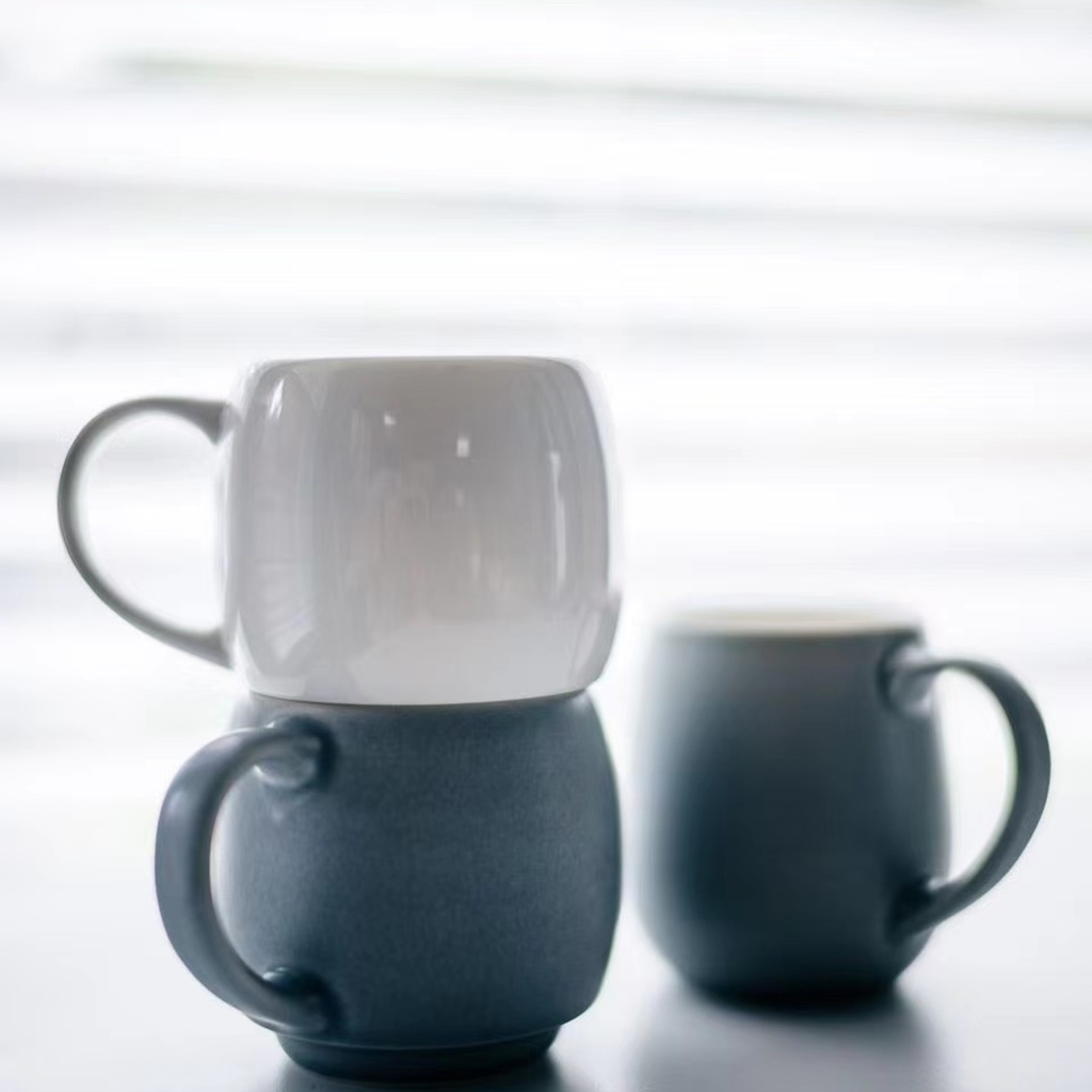 ORIGAMI - Aroma - Barrel Stacking Mug - Matte Beige